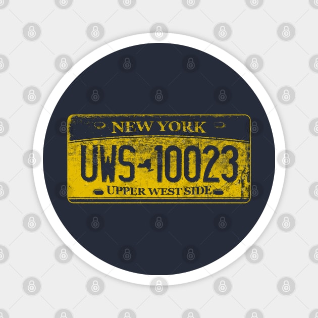 Upper West Side Zip Code 10023 (New York License Plate) Magnet by UselessRob